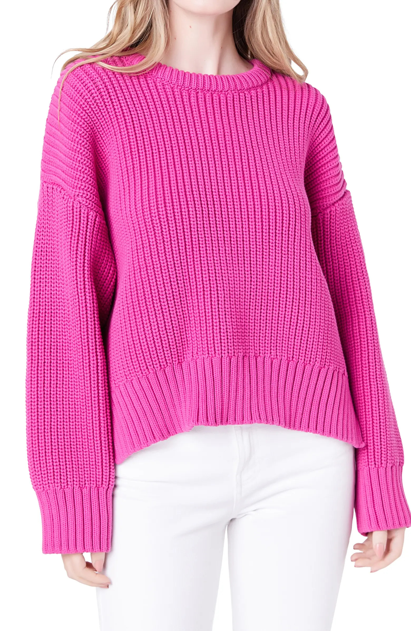 English Factory Oversize Rib Sweater | Nordstrom | Nordstrom