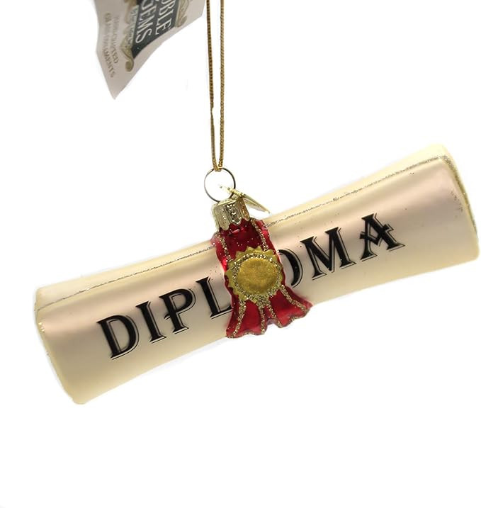Noble Gems? Diploma Glass Ornament | Amazon (US)