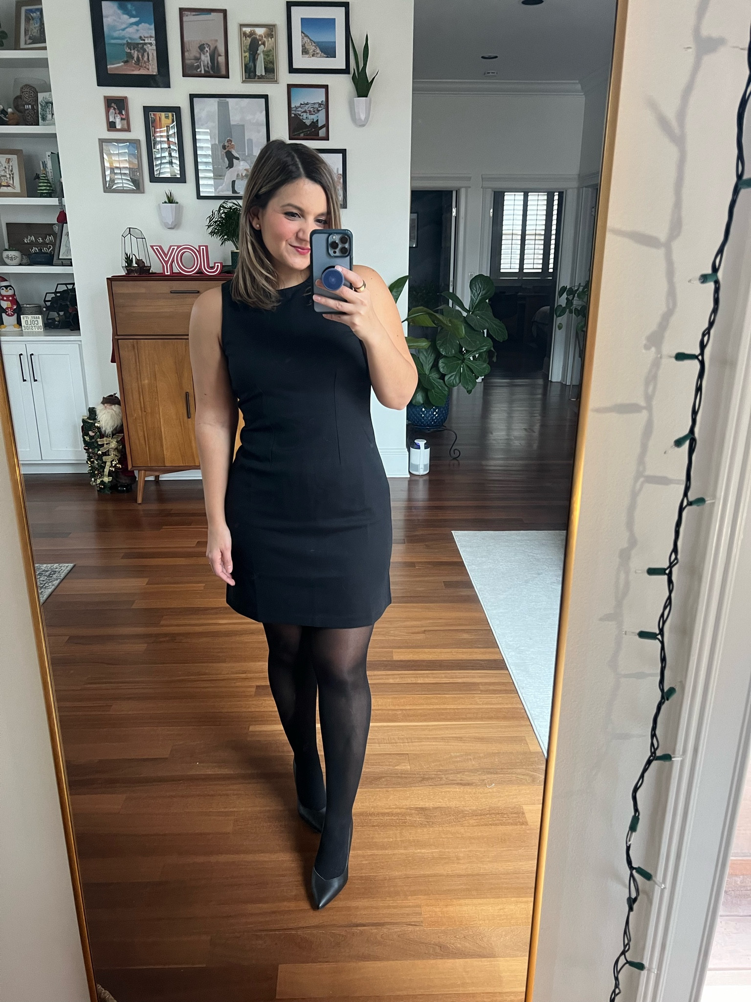 black bodycon dress with black tights Cross Over Halter Neck Midi Dress, Black – Jolie Moi Retail main image 1