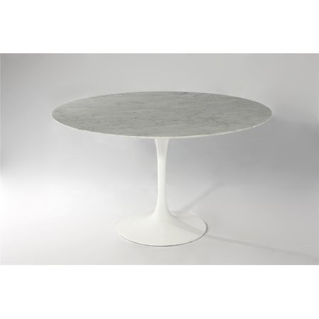 Mid-Century Modern Saarinen Style Tulip Marble Dining Table 36""W | Walmart (US)