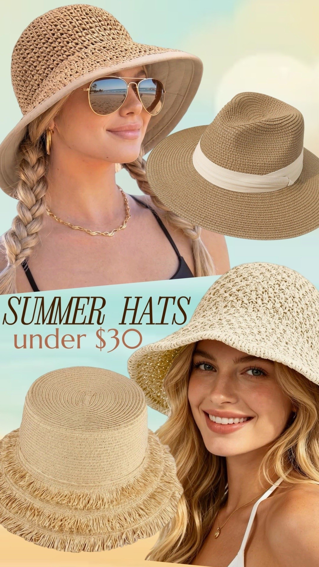 Summer Hats Under $30 ☀️

#LTKgrwm #LTKmomlife #LTKSaleAlert