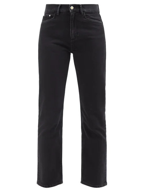 Wandler - Carnation Cropped Slim-leg Jeans - Womens - Black | Matches (US)
