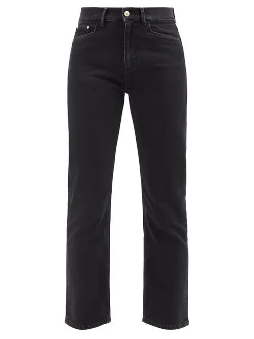 Wandler - Carnation Cropped Slim-leg Jeans - Womens - Black | Matches (US)