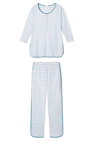 Pima Maternity Long-Long Set in Agate | Lake Pajamas