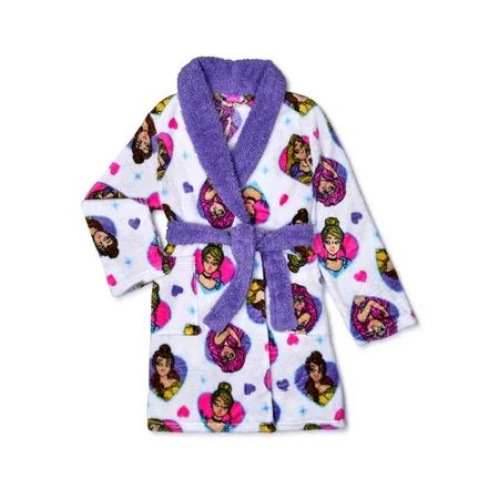 Disney Princess Girls Plush Pajama Robe, Sizes 4-8 | Walmart (US)