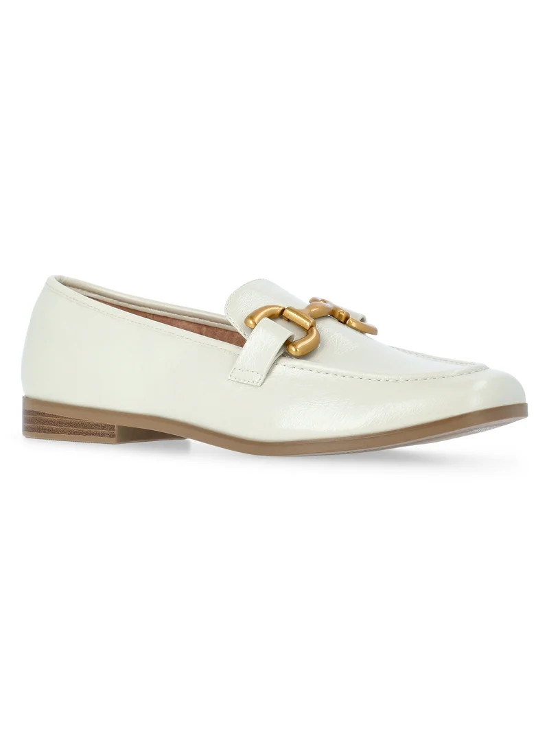 Time and Tru Women's Faux Leather Buckle Loafers | Walmart (US)