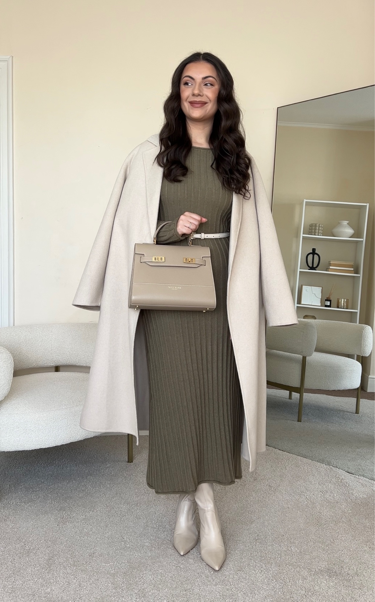 Smart & casual Winter to Spring transitional outfit. Styling a maxi knitted dress for the transition between Winter and Spring.
Dress is from Mango, wearing size S. 
Coat is from Mango, wearing size S. Boots are from Dune London. Handbag is from TeddyBlake, couldn’t link here on LTK, I’ve linked a similar option. Belt is from Reiss.

#LTKstyletip #LTKfindsunder100 #LTKeurope