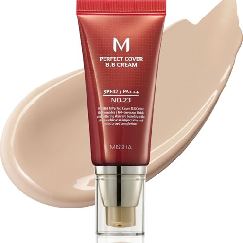 MISSHA M Perfect Cover BB Cream No.23 Natural Beige -Light/Medium with Cool/Neutral Undertone SPF 42 PA +++ 1.69 Fl Oz - Tinted Moisturizer for face with SPF | Amazon (US)