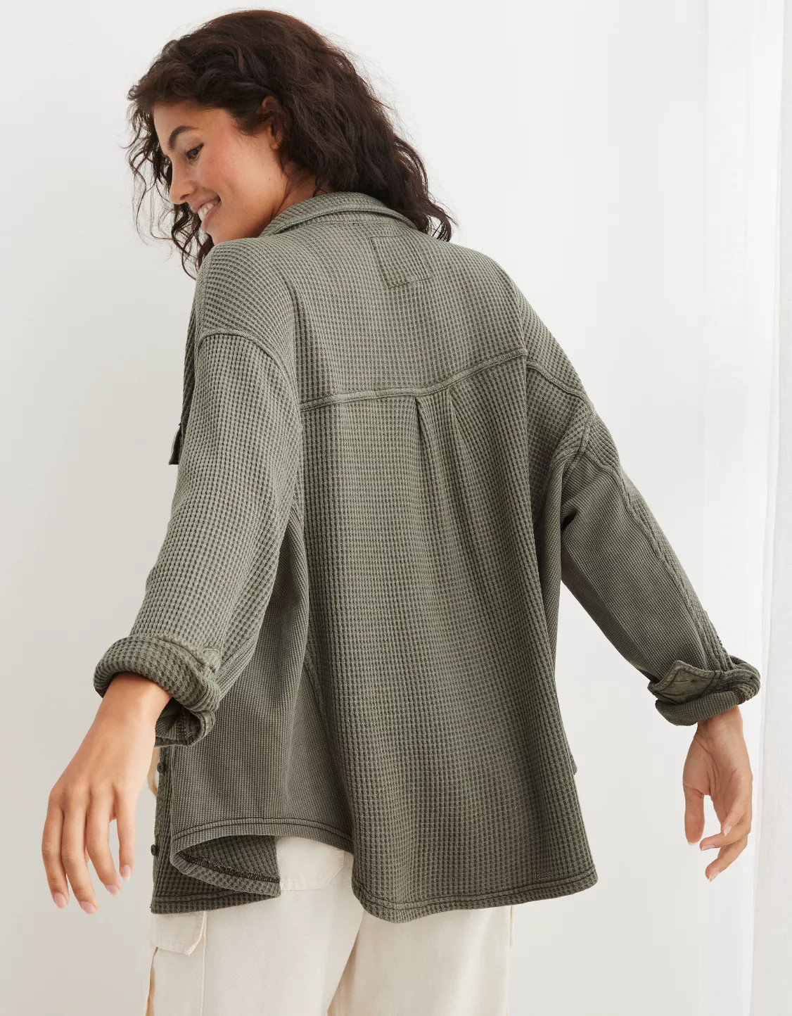 Aerie LumberJane Waffle Shirt | Aerie