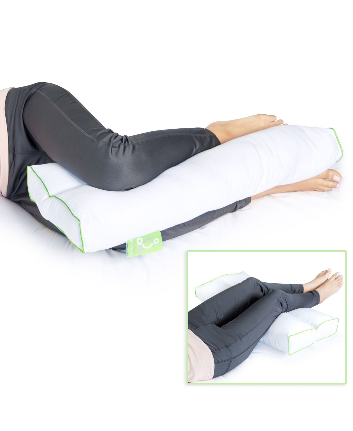Rio Home Fashions Sleep Yoga Knee Pillow - White | Macy's