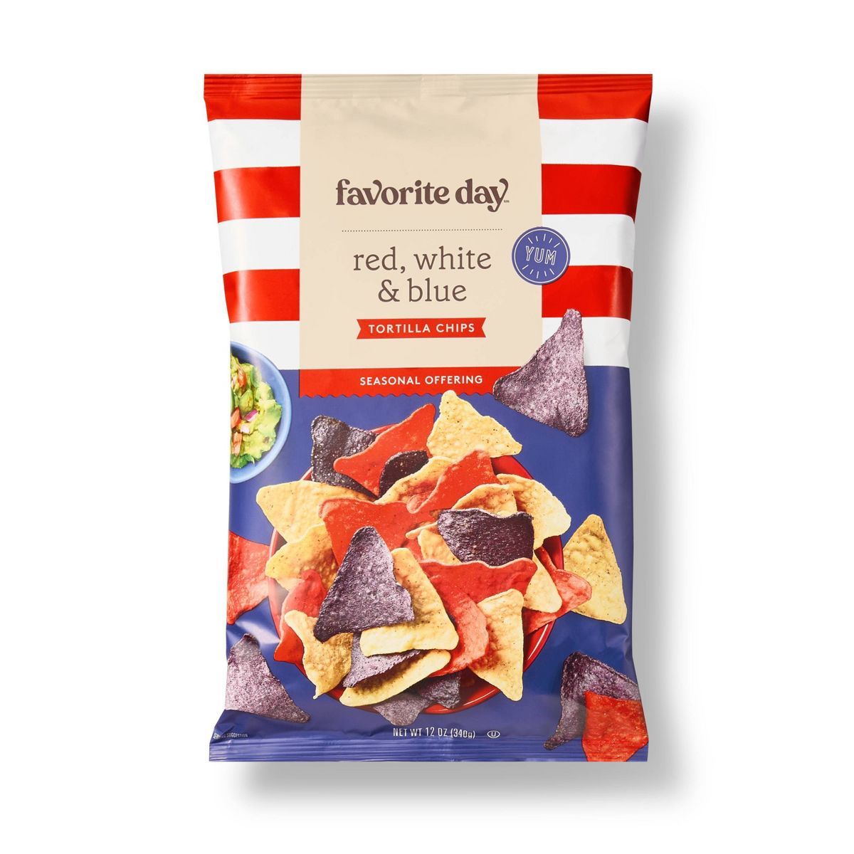 Red, White, & Blue Tortilla Chips - 12oz - Favorite Day™ | Target
