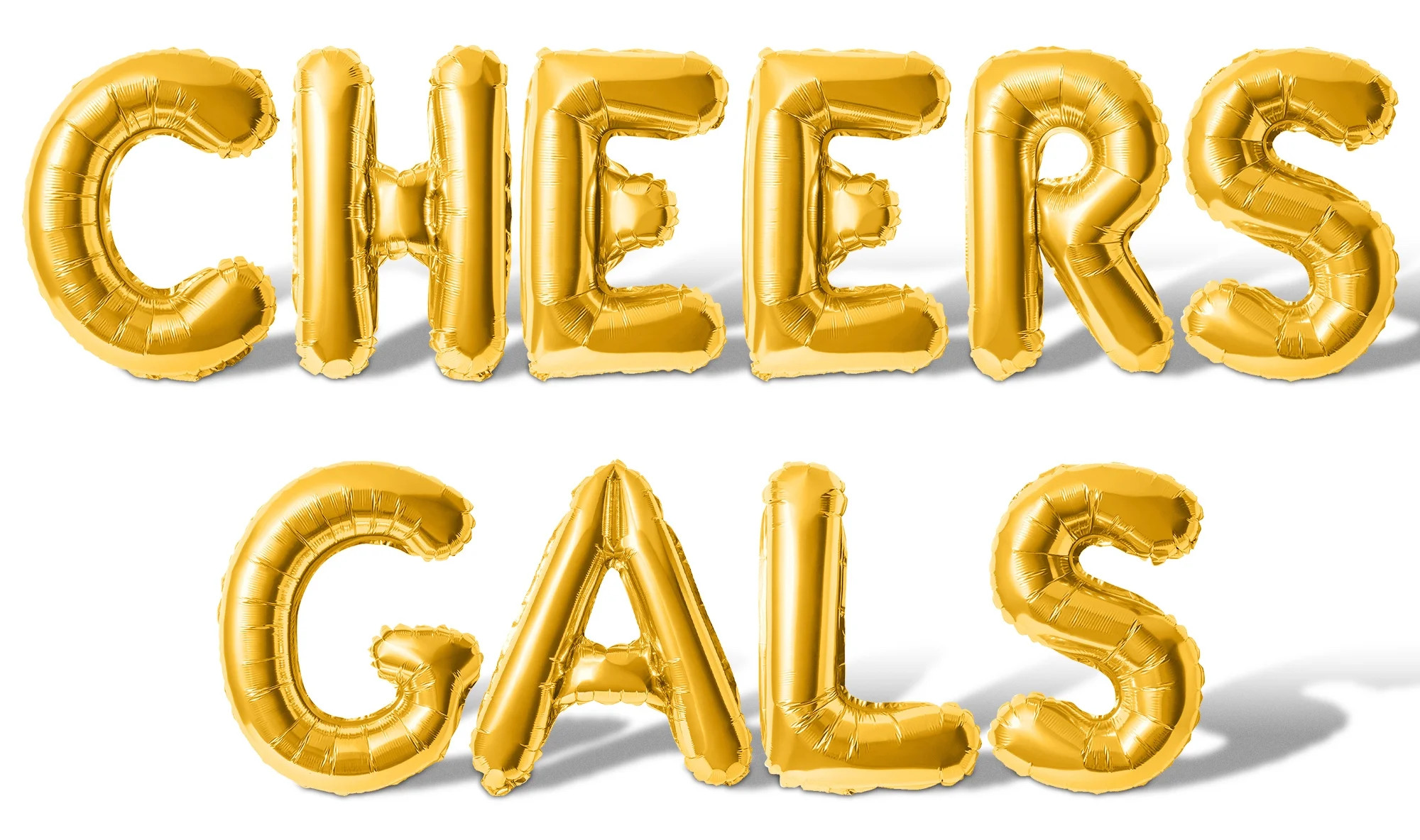 Letter Balloons - CHEERS GALS 16" Inch Alphabet Letters Foil Mylar Balloon Girls Night Party Bann... | Walmart (US)