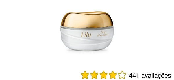 Creme Acetinado Hidratante Desodorante Corporal Lily 250g | oBoticario (BR)