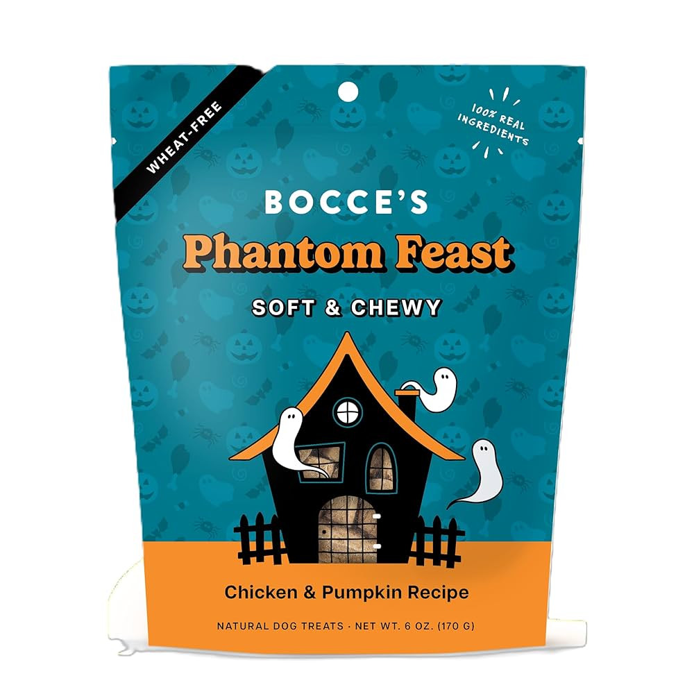 Bocce's Bakery Phantom Feast All-Natural Soft & Chewy Halloween Dog Treats - Wheat-Free Everyday ... | Amazon (US)