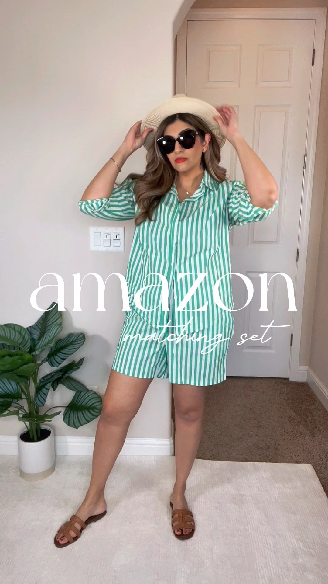 This matching set from Amazon is perfect for summer outfits. Works as a swimsuit coverup or to wear on a hot day. Comes in multiple colors. Wearing a large.

Chanel lipstick, Gucci sunglasses, brown sandals, beach sandals, raffia tote beach bag 

#summeroutfit #coverup #cotton 

#LTKFindsUnder50 #LTKTravel #LTKStyleTip