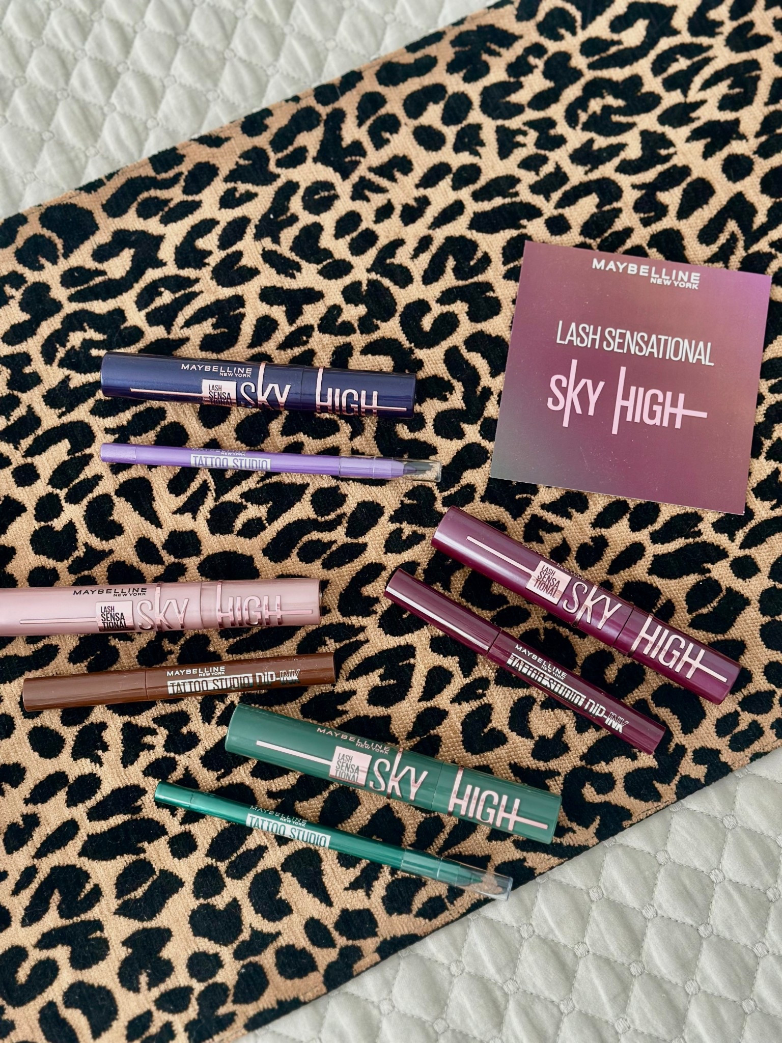 Maybelline Sky High Mascaras and tattoo studio eyeliners 

#LTKHoliday #LTKBeauty #LTKGiftGuide