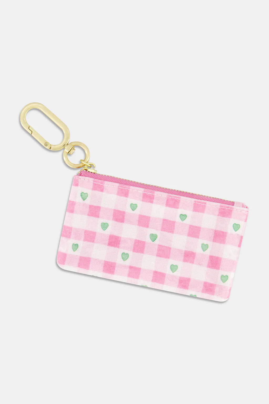 Gingham Hearts Coin Pouch | Roller Rabbit