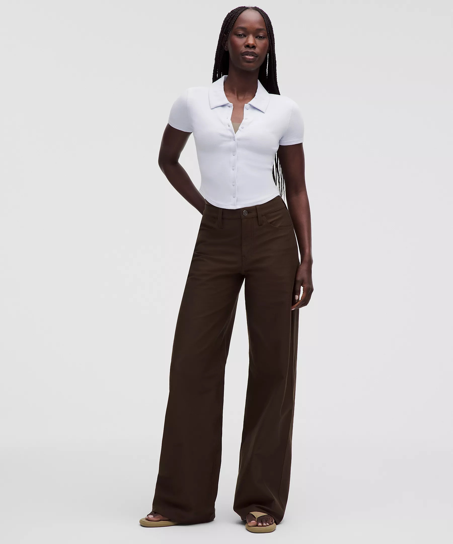 Button-Up Collared Short-Sleeve Shirt | Lululemon (US)