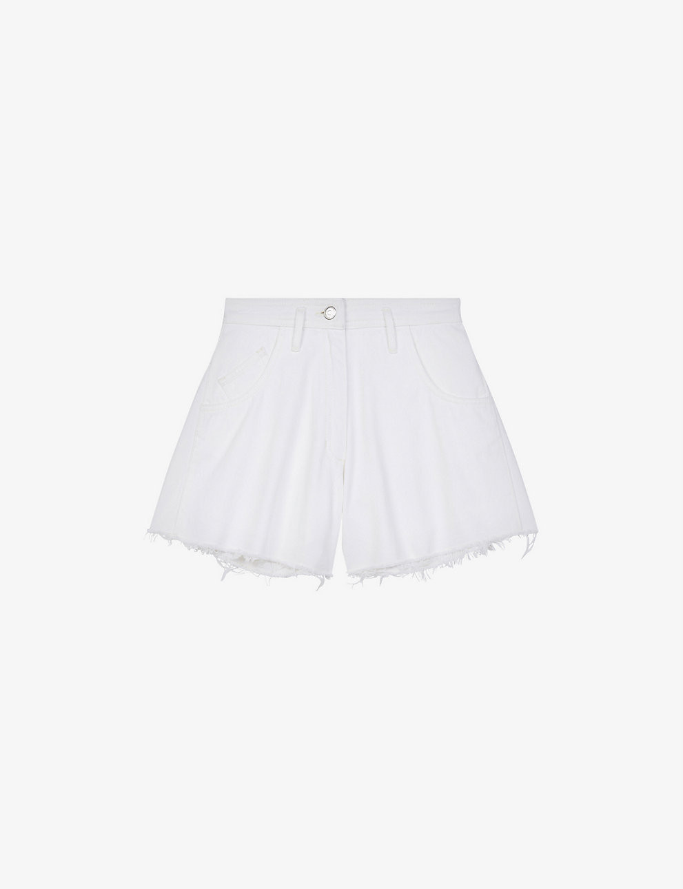 Denima wide-leg high-rise denim shorts | Selfridges