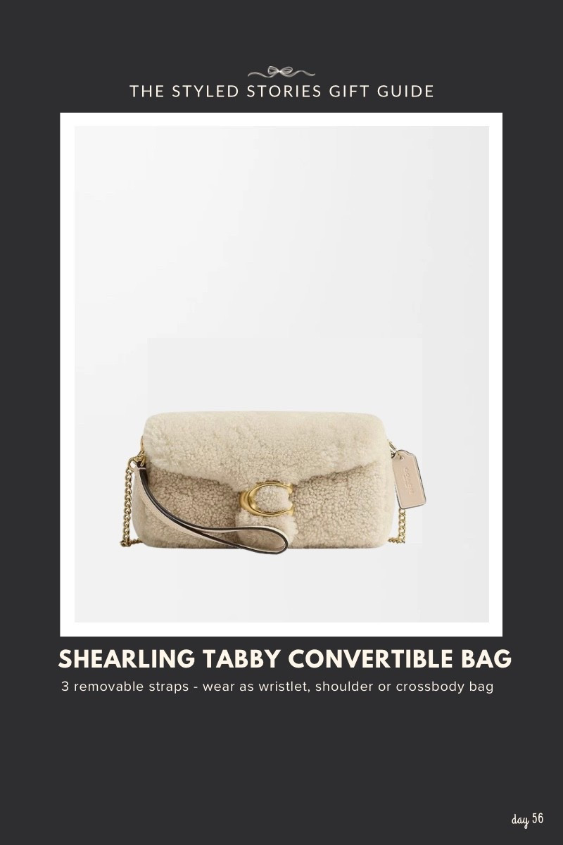 Cult fave bag in a neutral shearling w three different removable straps for styling versatility. Wear as a wristlet, shoulder bag or crossbody bag.

#LTKGiftGuide #LTKSeasonal #LTKWorkwear