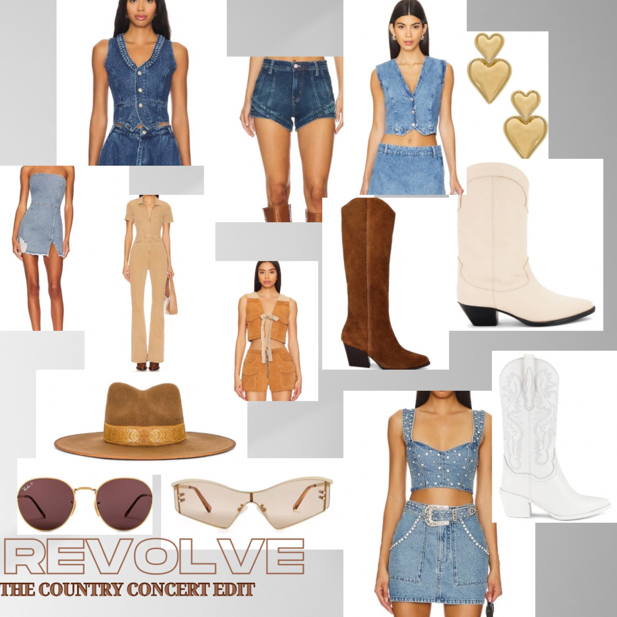 REVOLVE: the country concert outfit edit 🤠👖👢🕶️🎶🎸