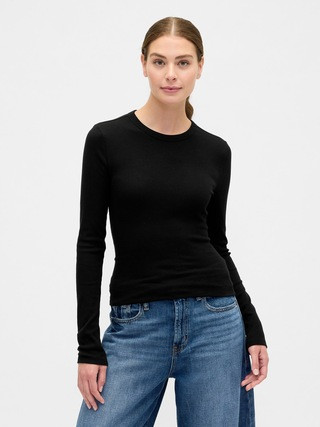 Essential Ribbed Crewneck T-Shirt | Gap Factory