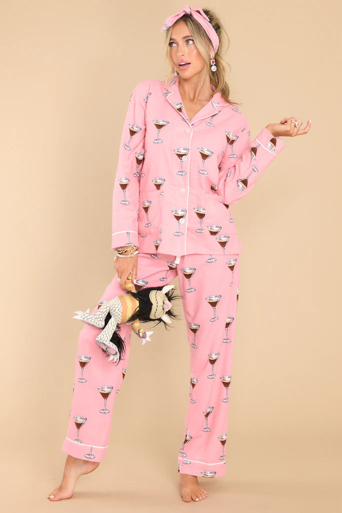 Flannels Vintage Pink PJ Top | Red Dress 