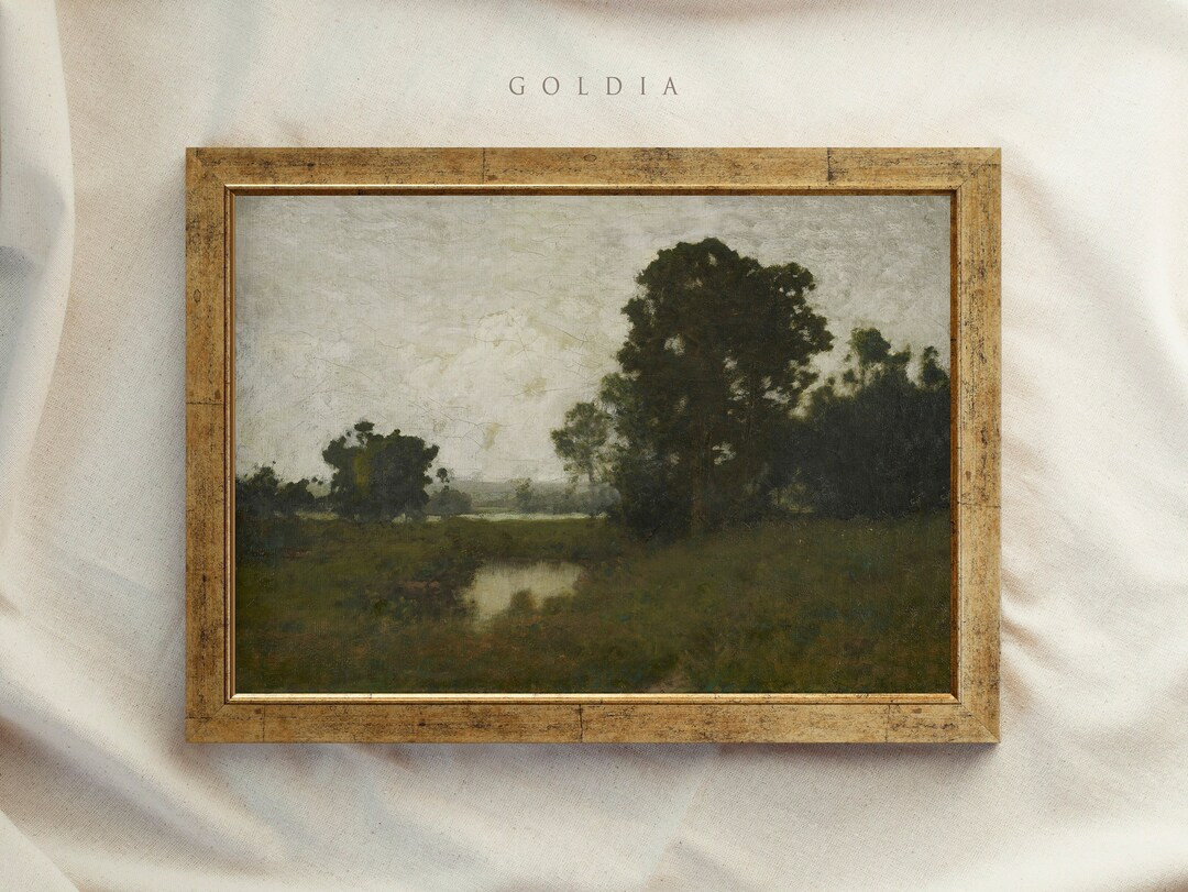 Vintage Art Prints Framed Country Oil Painting Vintage - Etsy | Etsy (US)