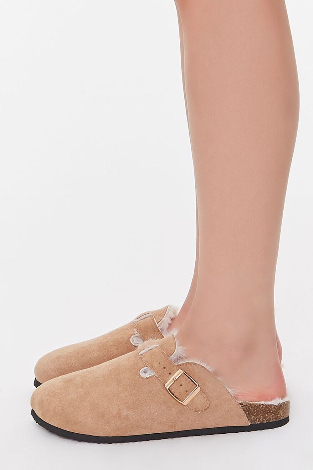 Faux Suede Buckled Mules | Forever 21 | Forever 21 (US)