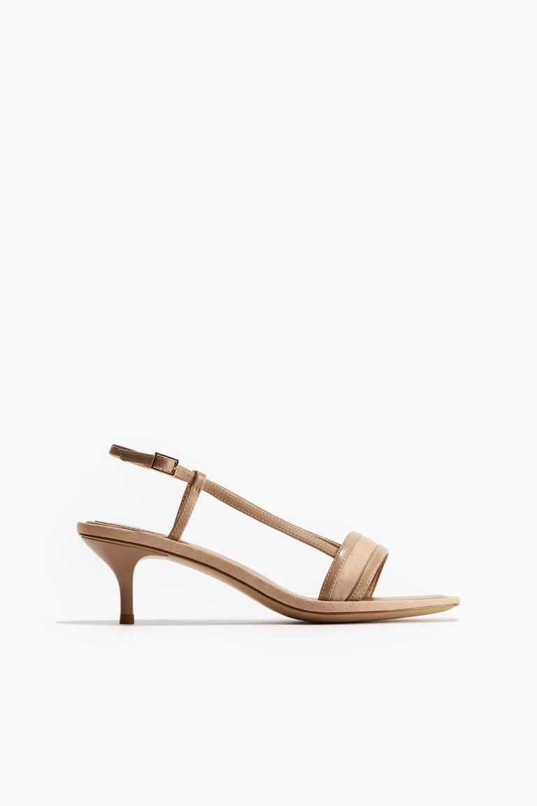 Heeled sandals - High heel - Beige - Ladies | H&M GB | H&M (UK, MY, IN, SG, PH, TW, HK)