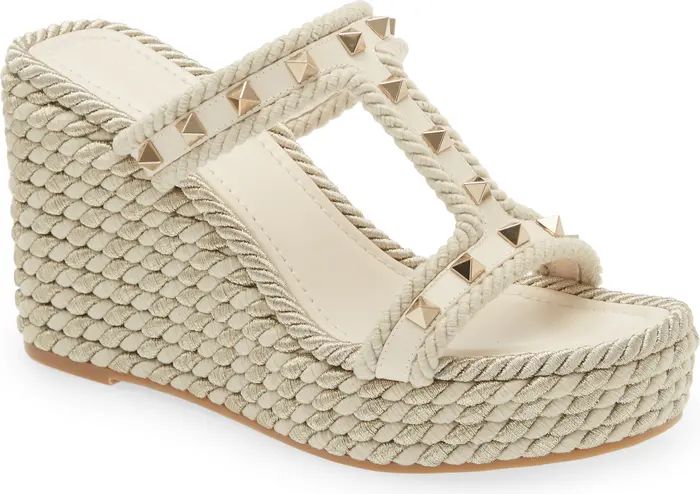 Rockstud Torchon Wedge Sandal | Nordstrom