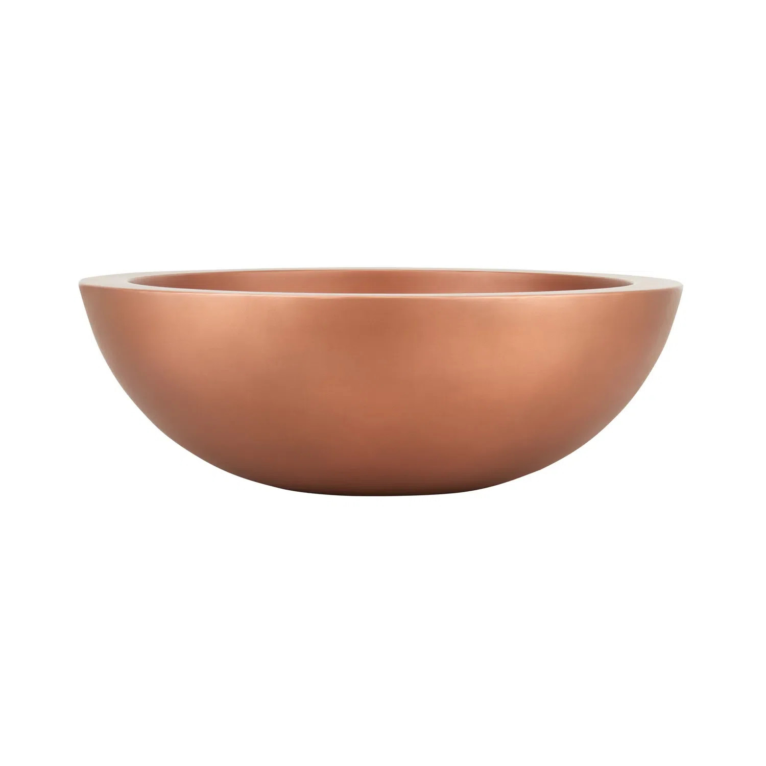 18" Burgan Round Double-Wall Copper Vessel Bathroom Sink | Perigold