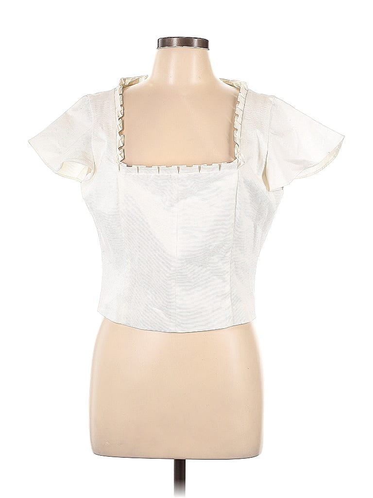Antonio Melani Ivory Short Sleeve Top Size 12 - 42% off | thredUP