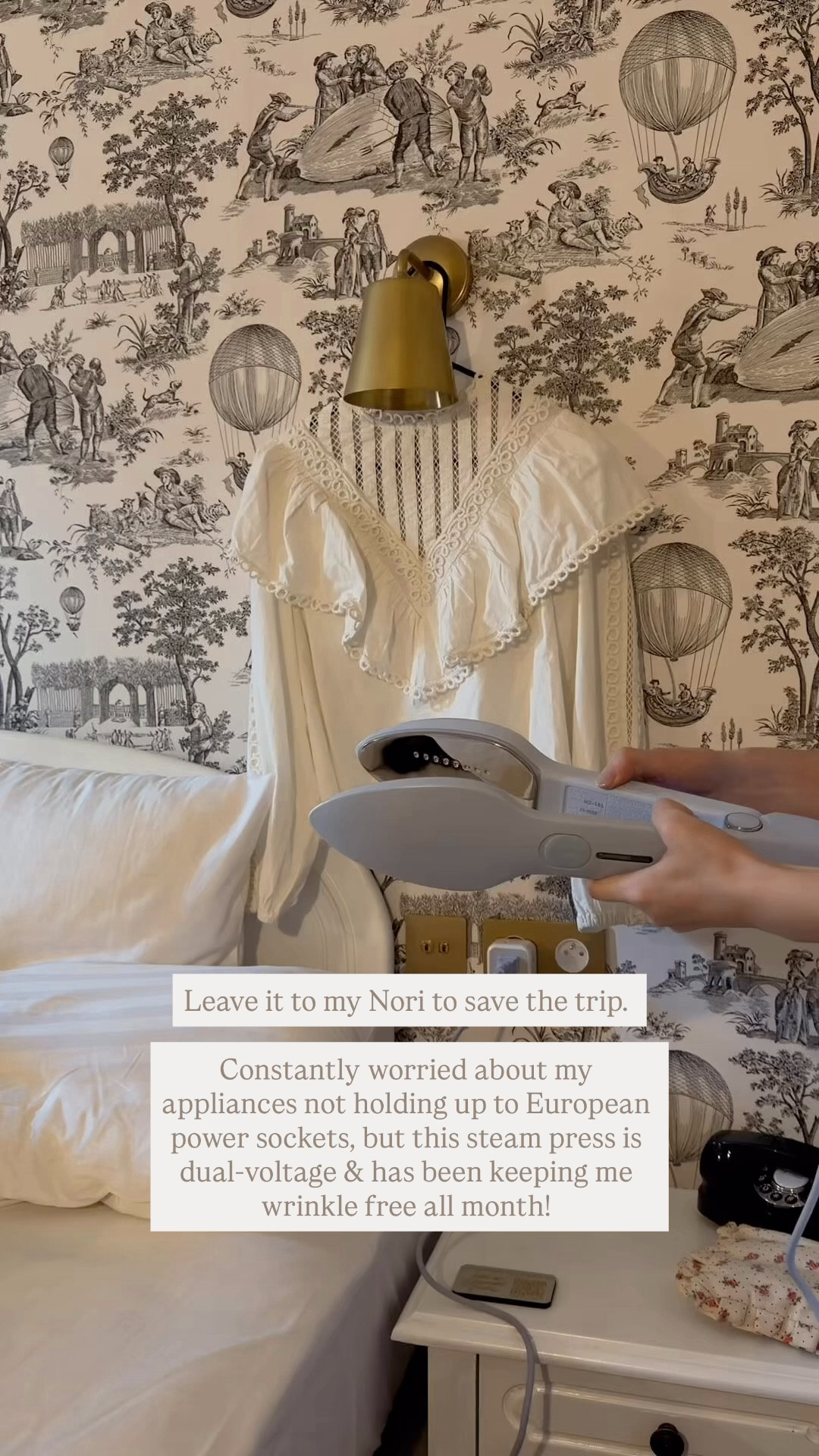 Travel friendly steam press (aka for the girlies who grew up using a hair straightener on their clothes…) 

Nori partner 

#LTKTravel #LTKdayinmylife #LTKgrwm