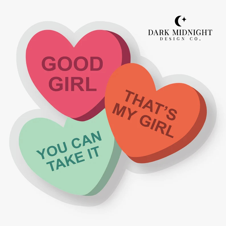 Good Girl Candy Hearts Sticker | Etsy (US)