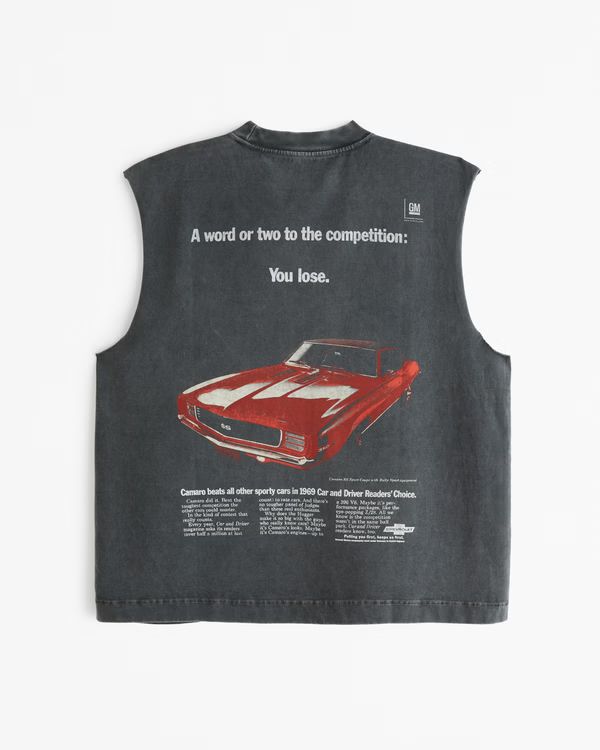 Premium Heavyweight Cropped Chevrolet Graphic Tank | Abercrombie & Fitch (US)