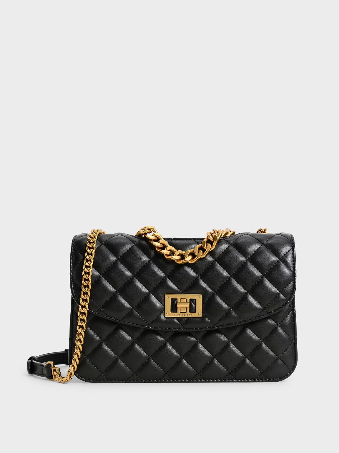 Quilted Chain Bag
 - Black | Charles & Keith UK