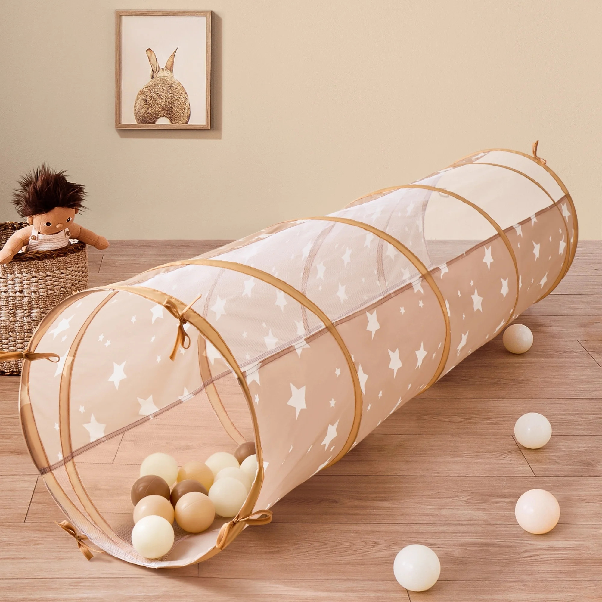 HELLOTINY Play Tunnel for Toddlers, 71" Pop Up Crawl Tunnel Toys for Kids, Indoor & Outdoor Baby ... | Walmart (US)