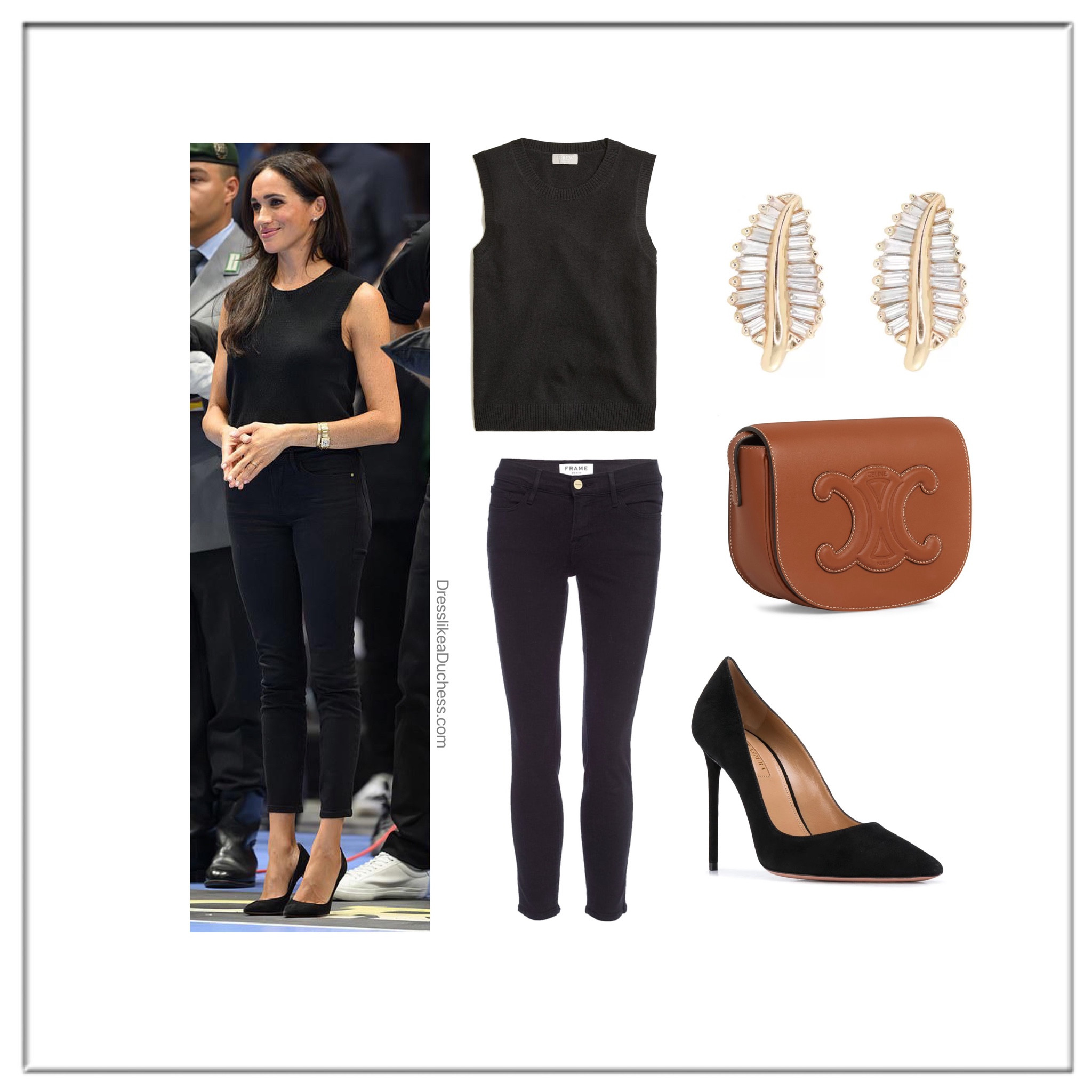 Meghan Markle JCrew shell tank at the Invictus games 