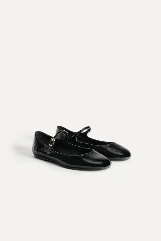 LEATHER BALLET FLATS 50TH ANNIVERSARY | Zara US