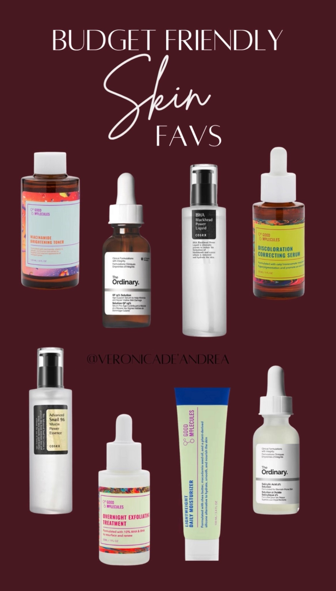 These are perfect for makeup prep and or healthy skin in general. #ltkskin #goodmolecules #theordinary #cosrx