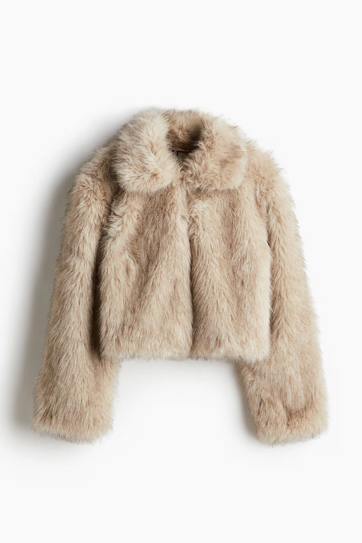 Cropped fluffy jacket | H&M (US + CA)