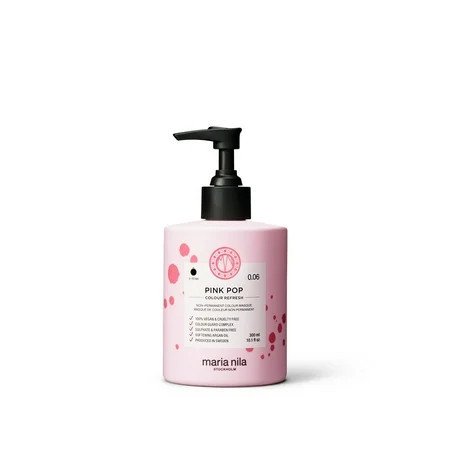 Maria Nila Colour Refresh, Pink Pop 10.1 Fl Oz, Pink Hair Mask, Semi-Permanent Pigments, 100% Vegan & Sulfate/Paraben free | Walmart (US)