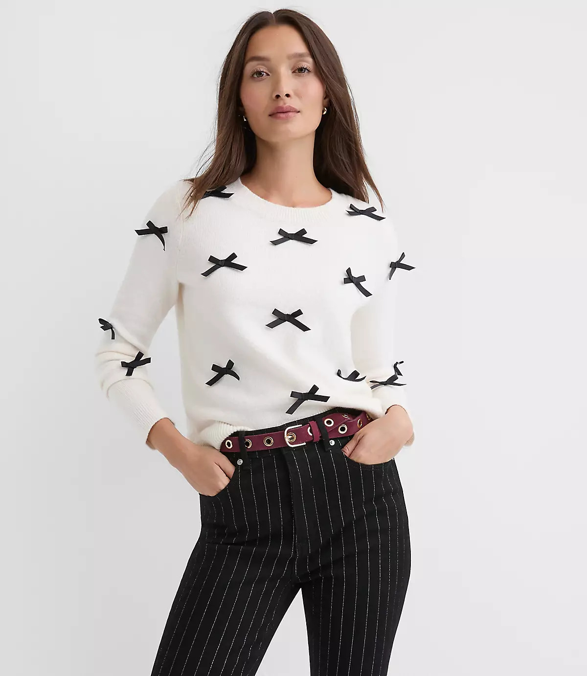 Mini Bow Sweater | LOFT