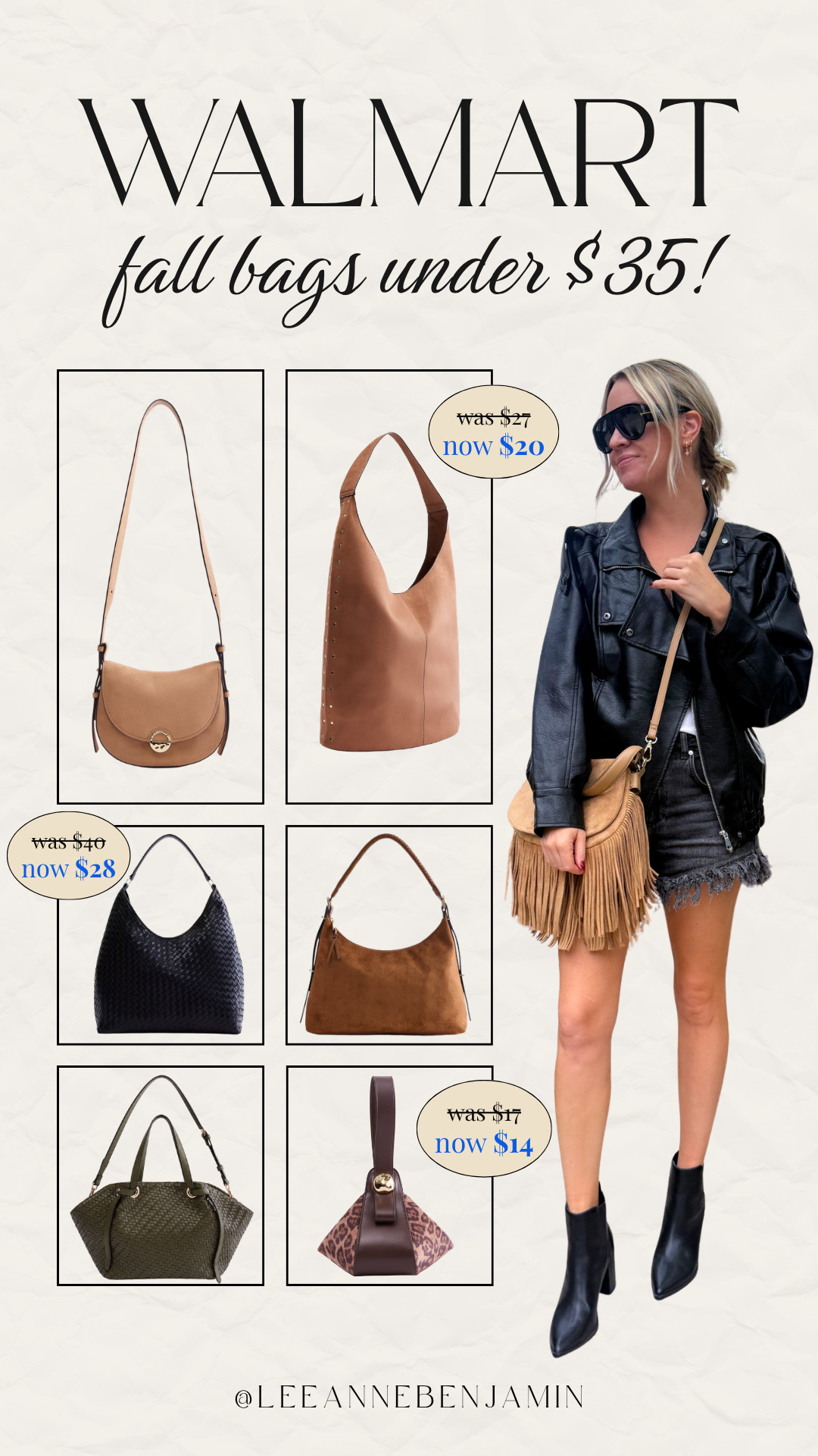 fall bags under $35 at Walmart! 

 #LTKootd #LTKOver40 #LTKSaleAlert