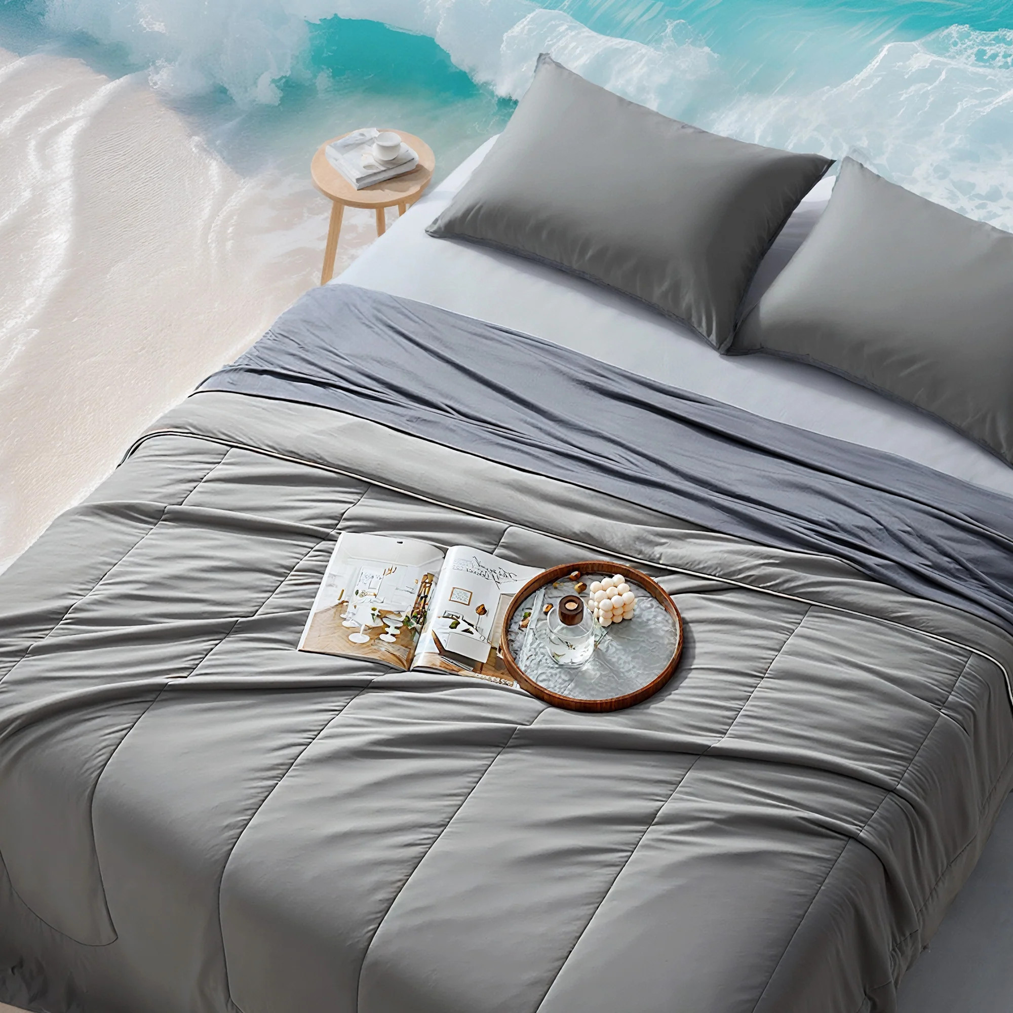 Cool Touch Reversible Cooling Comforter Set for Hot Sleepers | Sleep Zone