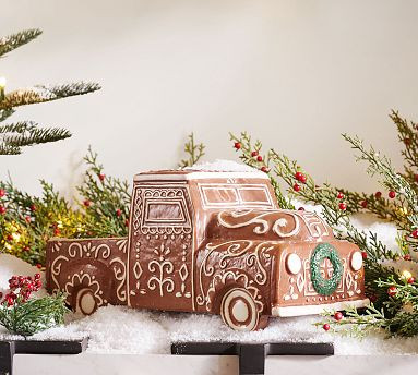 Handcrafted Ceramic Gingerbread Truck | Pottery Barn (US)
