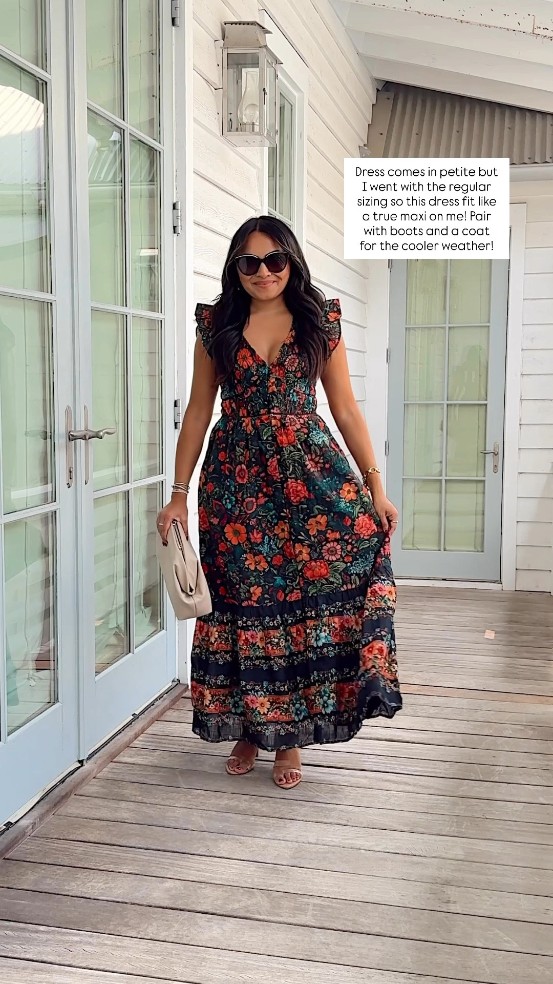 Black floral dress size xxs regular TTS - i wanted this dress to fit like a maxi dress so I went with the regular sizing
Clear heels size 5 TTS


#LTKPetite #LTKTravel #LTKStyleTip