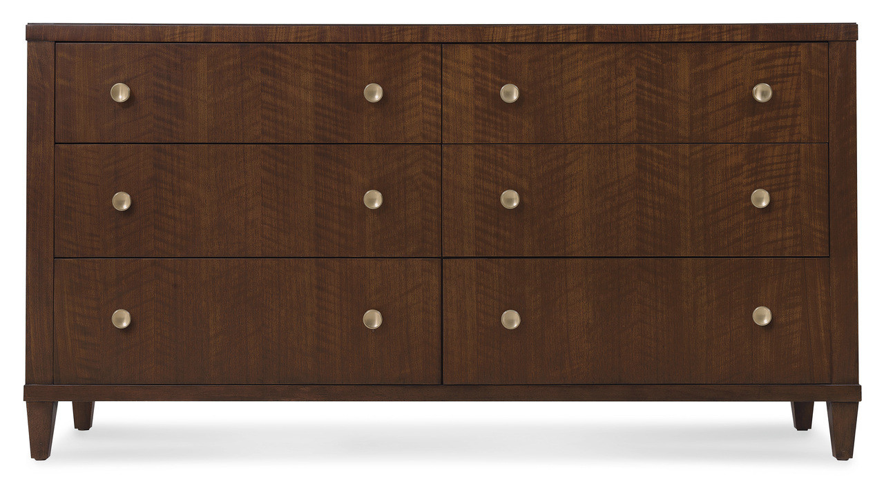 Archives Six-Drawer Dresser In Dark Wood | 1stopbedrooms