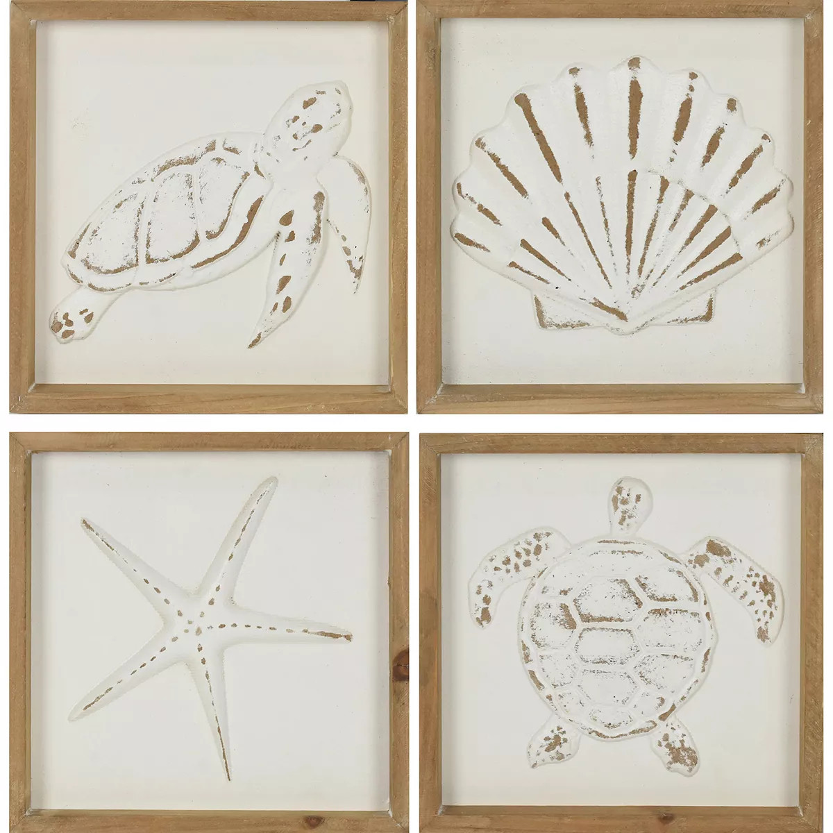 Carved Coastal Wall Art 4-piece Set | Kohl's